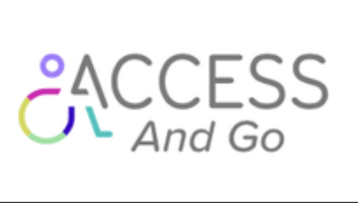 Logo représentant à gauche une chaise roulant dons fait partie le "A" de Access.